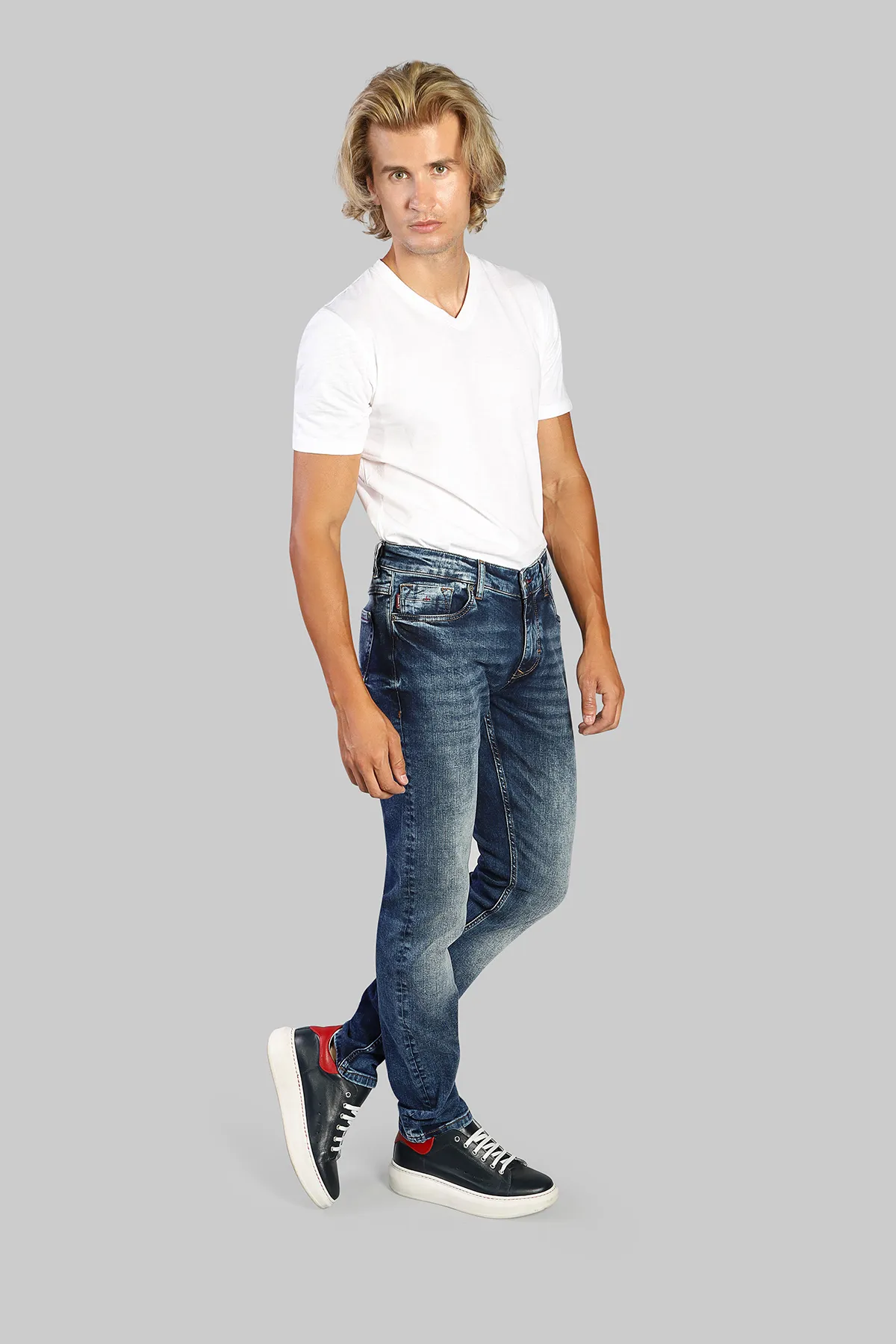 7 Downie St Stretch Denim Leno Jeans