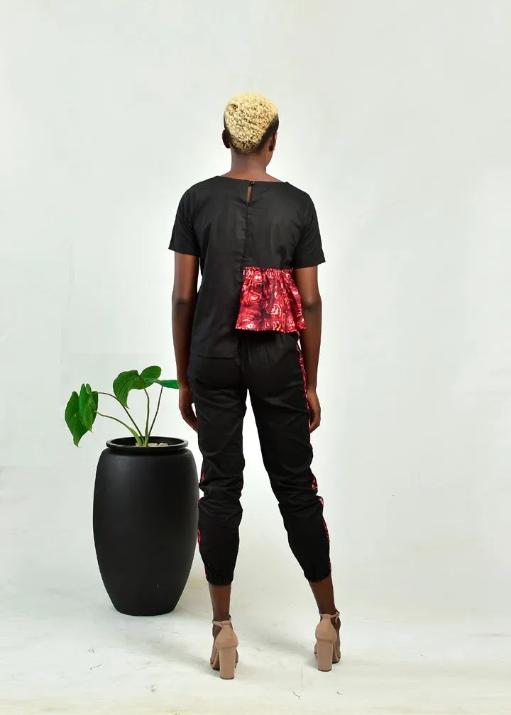 Sure! Heres an optimized product title with added modifiers:

Aimas Adowa Womens Printed Asymmetric Gathered Detail Top

This revised title includes more descriptive keywords to improve searchability and attractiveness to potential customers.