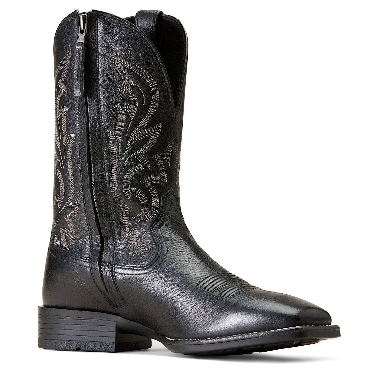 Mens Black Deertan Slim Zip Boots by Ariat - Ultra Comfort Design