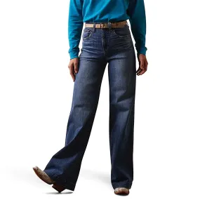 Ariat Womens R.E.A.L. Ultra High Rise Wide Leg Jeans in Jazmine Canadian Wash