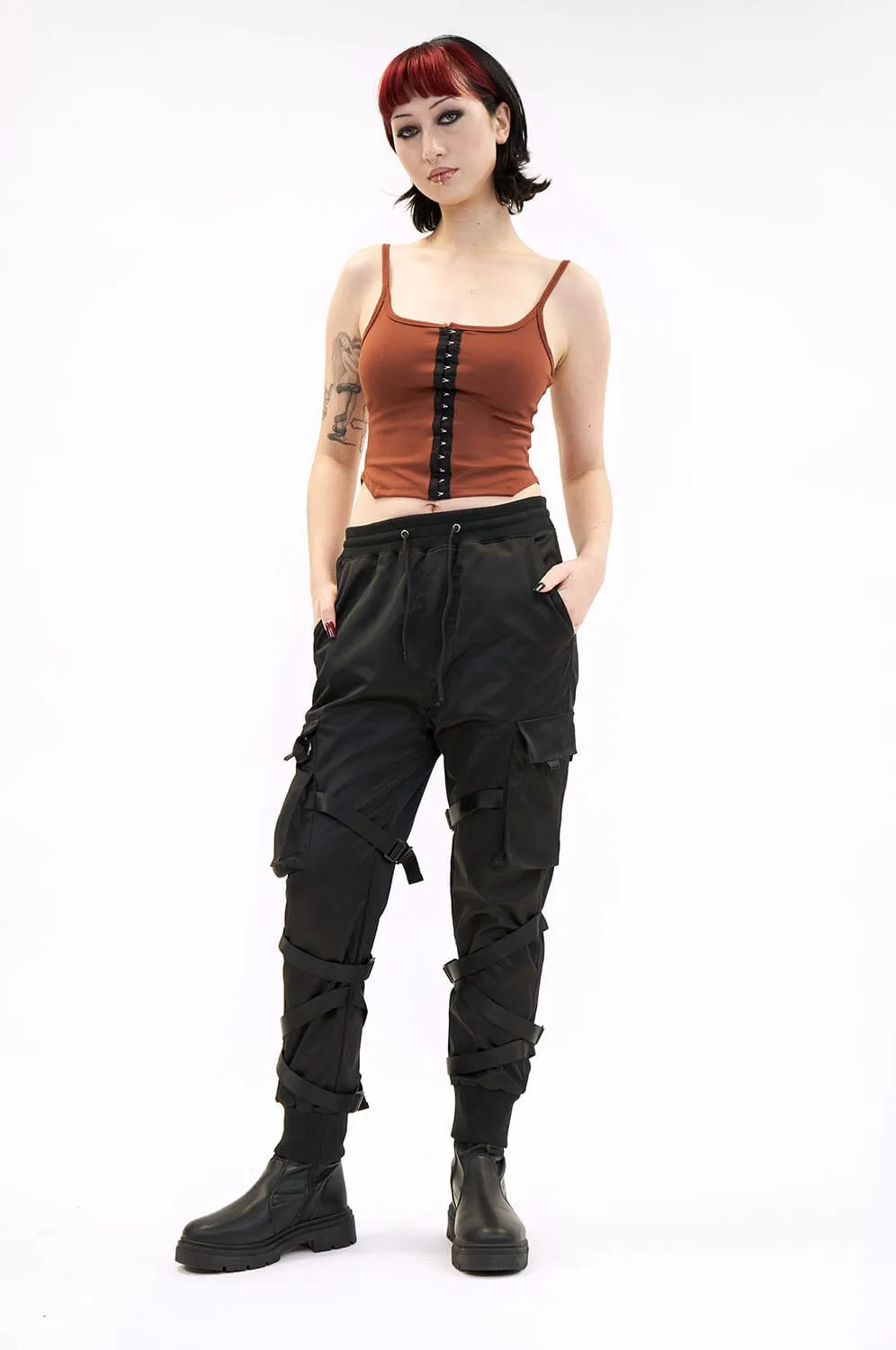 Exclusive Limited Edition Athena Tank in Terracotta Ponte Corset Style