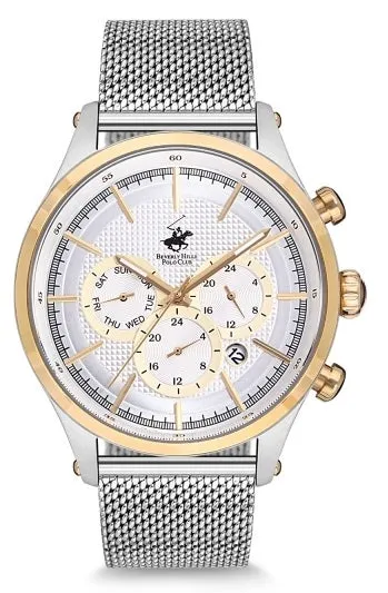Certainly! Heres an optimized title for the product:

Mens Classic Beverly Hills Polo Club Analog Wristwatch - Model BH9561-04(C5), Sophisticated Design with Leather Strap