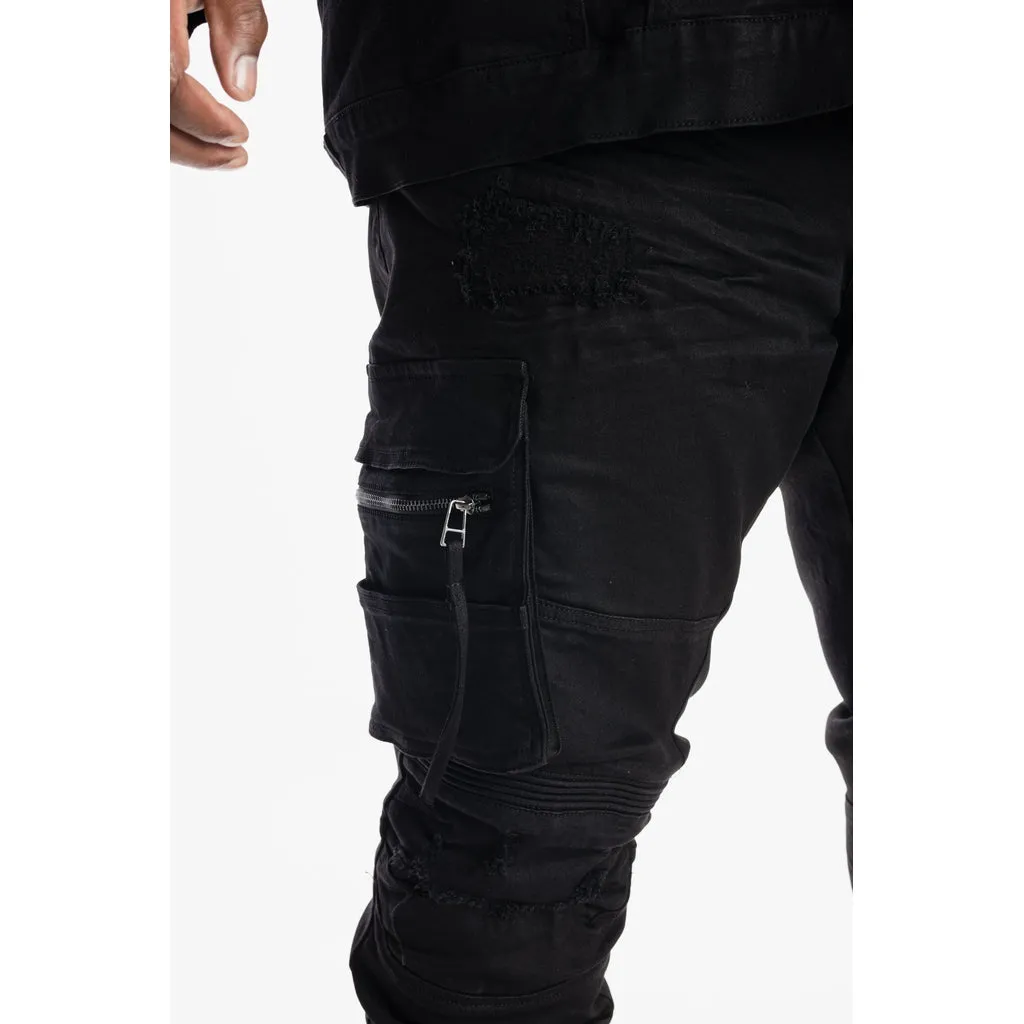 Stylish Utility Jeans for Big and Tall Men