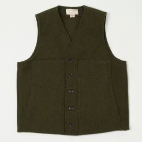 Forest Green Filson Mackinaw Wool Vest - Premium Quality Mens Outdoor Clothing