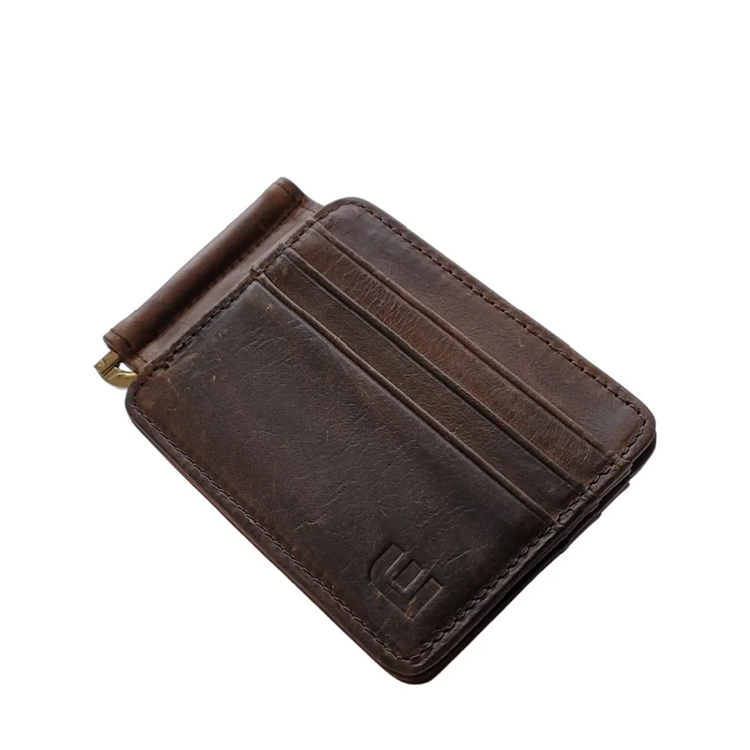 Front Pocket Wallet and Credit Card Holder with Money Clip - MC12