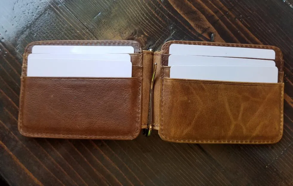 Front Pocket Wallet and Credit Card Holder with Money Clip - MC12