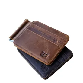 Front Pocket Wallet and Credit Card Holder with Money Clip - MC12