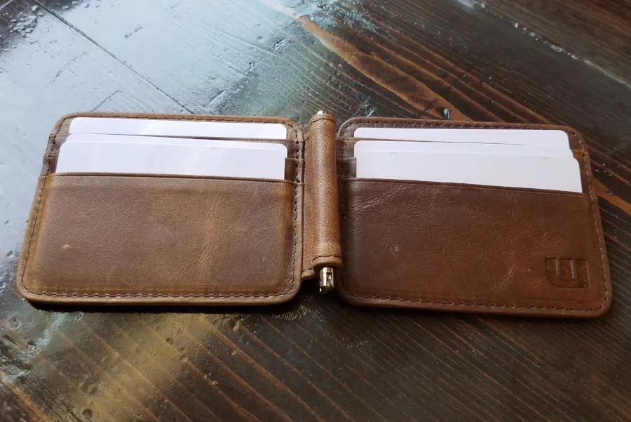 Front Pocket Wallet and Credit Card Holder with Money Clip - MC12
