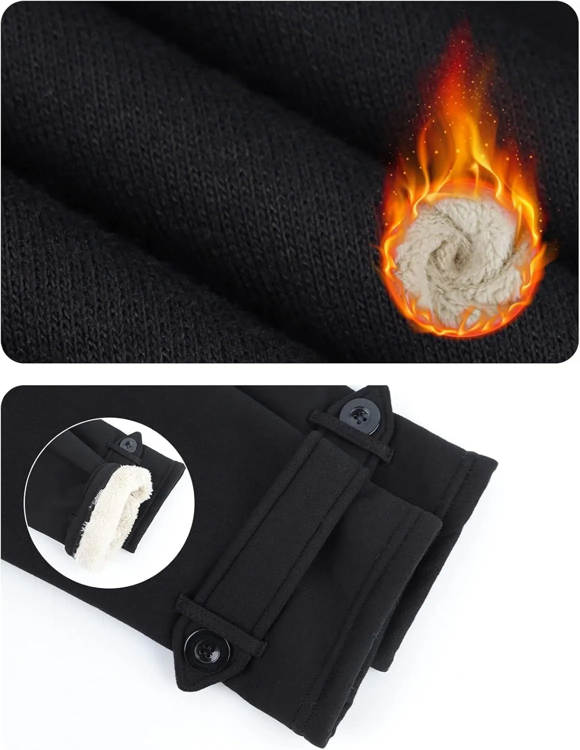 Gihuo Winter Jackets for Women Sherpa Lined Jacket Women Duffle Toggle Coat Hooded Fleece Jacket