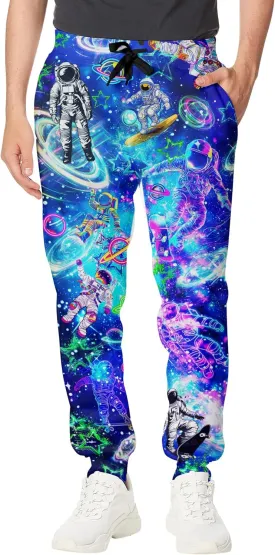 Goodstoworld Mens Cool Joggers Pants 3D Novelty Casual Sweatpants with Drawstring