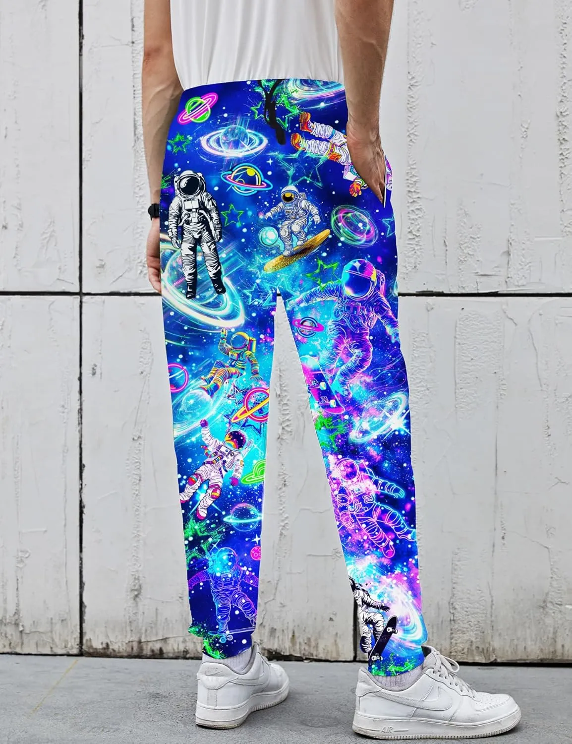 Goodstoworld Mens Cool Joggers Pants 3D Novelty Casual Sweatpants with Drawstring