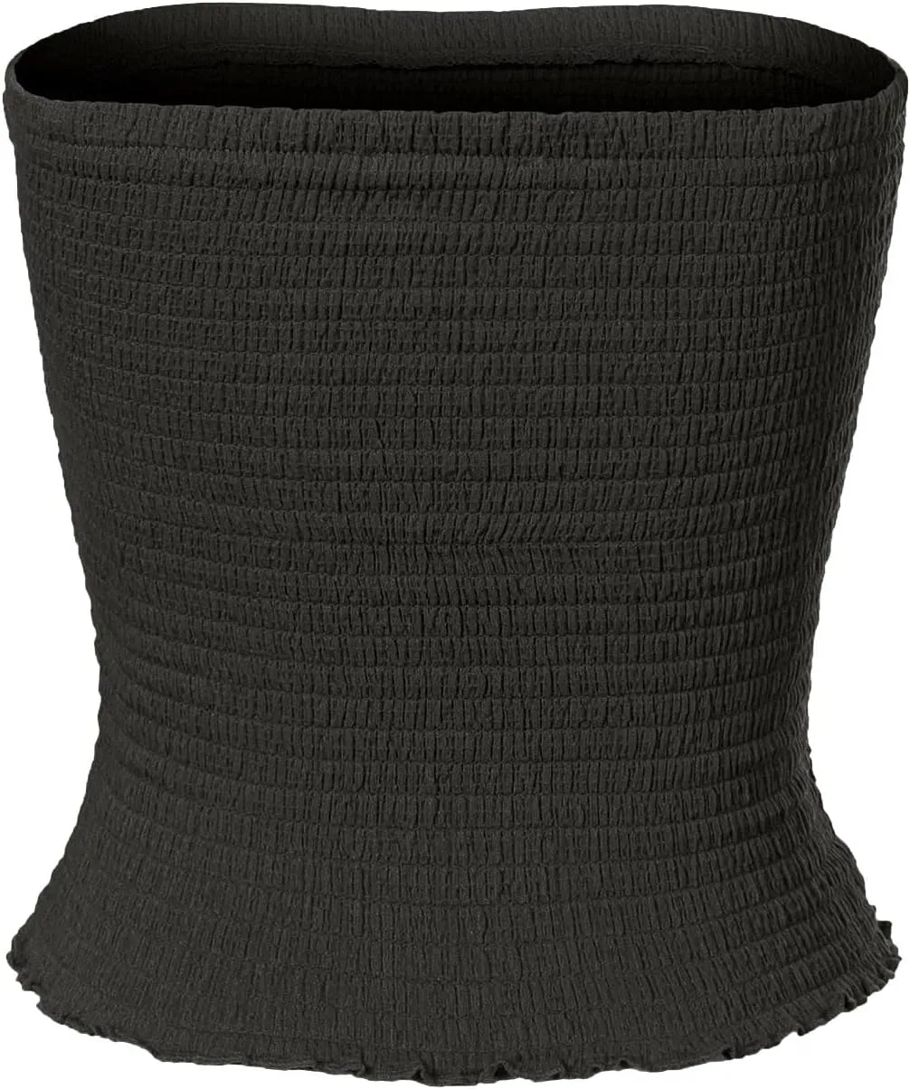 MixMatchy Women's Strapless Tube Tops Stretchy Sleeveless Sexy Summer Bandeau Crop Tank