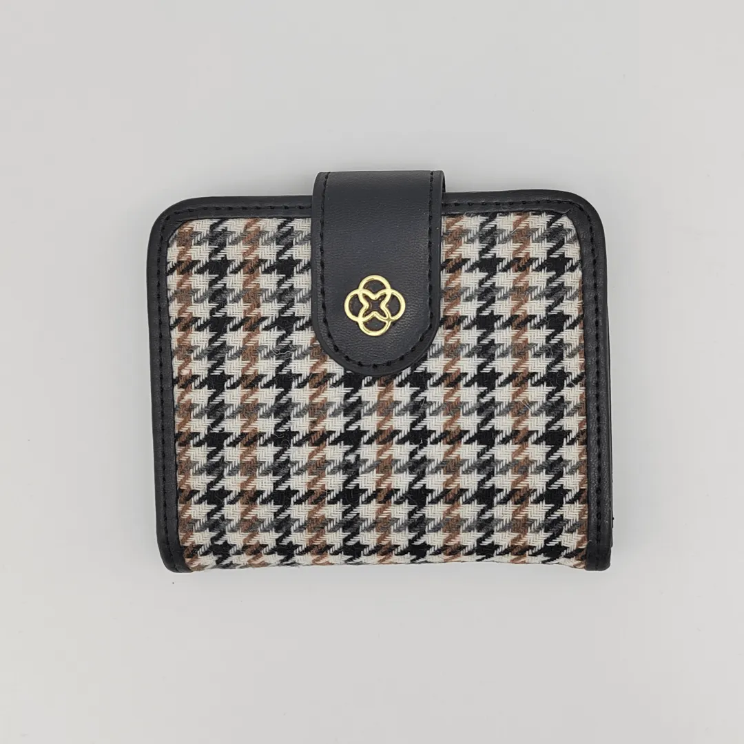 Small Capsule Side Wallet  - BlackXBrown