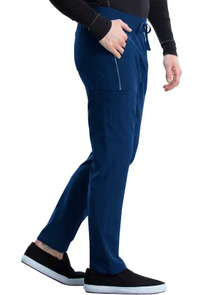St. Georges iFlex TALL Mens Navy Drawstring Cargo Scrub Pants - Inseam 34.5 (87cm) - STG-CK006T