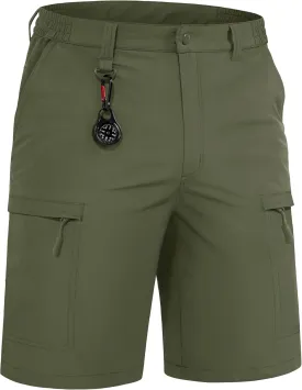TACVASEN Men's Hiking Cargo Shorts Quick Dry Lightweight for Outdoor Golf Fishing Tactical Casual with Multi Pockets