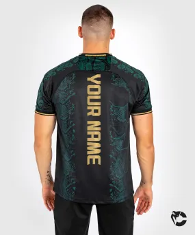 Personalized UFC Adrenaline by Venum Authentic Mens Fight Night Jersey - Emerald Edition in Green, Black & Gold
