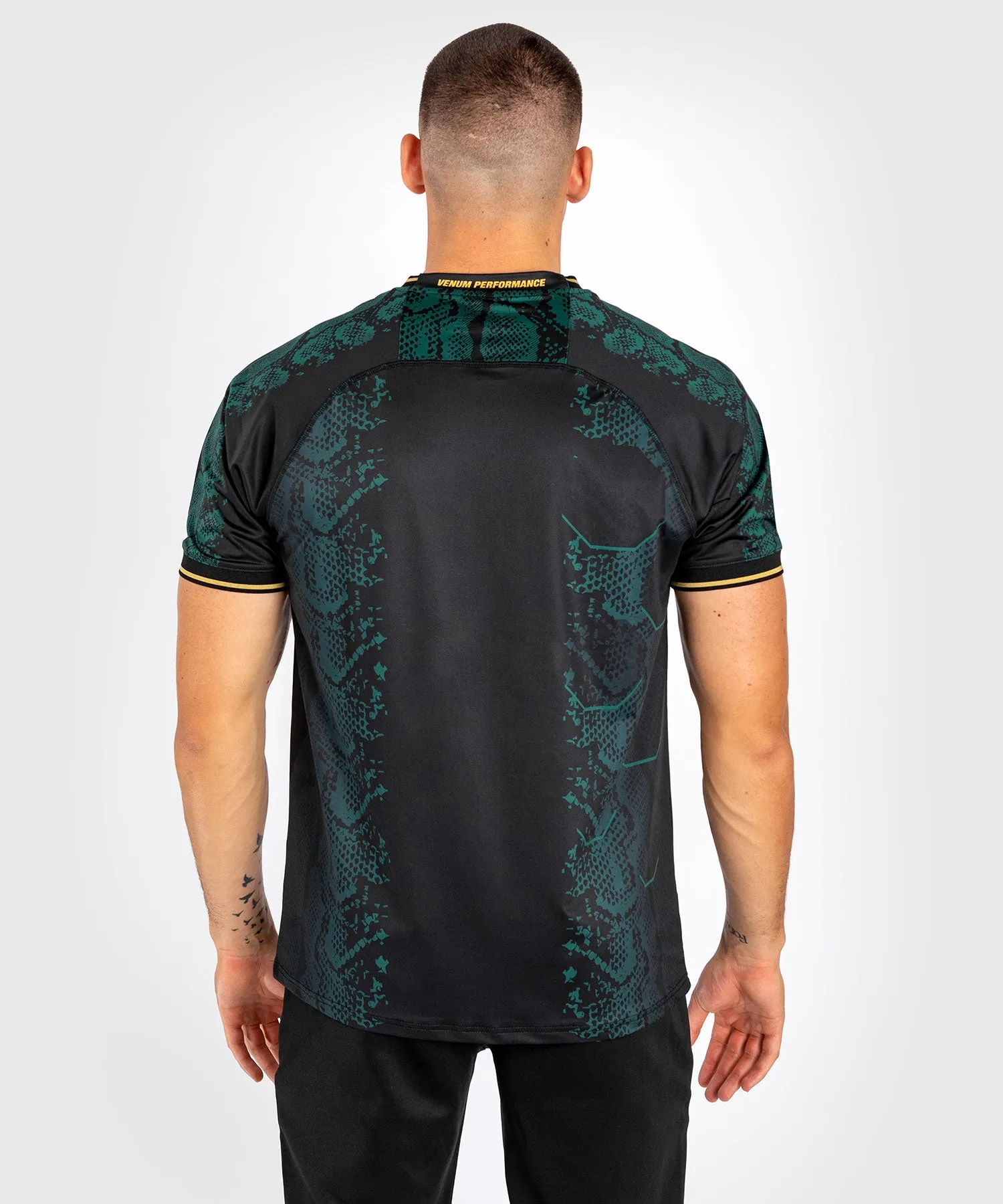 Personalized UFC Adrenaline by Venum Authentic Mens Fight Night Jersey - Emerald Edition in Green, Black & Gold