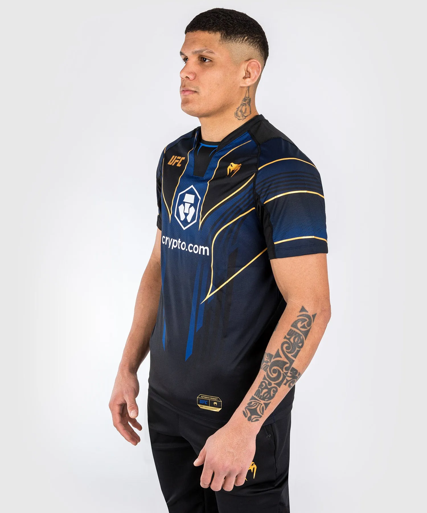 UFC Venum Mens Personalized Authentic Fight Night 2.0 Walkout Jersey - Midnight Champion Edition