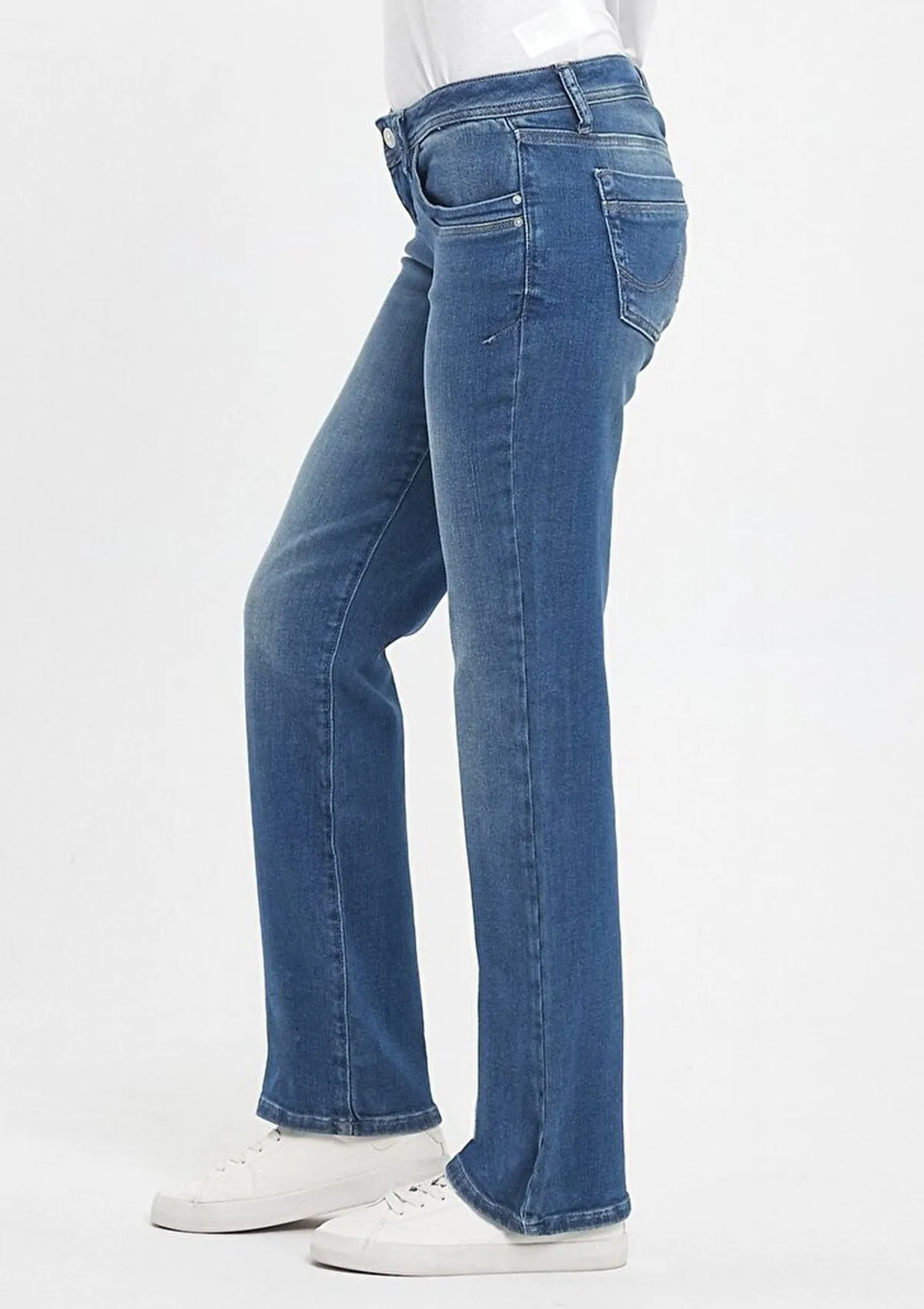 Valerie Mandy Womens Low Rise Baby Bootcut Jeans - Flattering Fit, Trendy Style, and Comfortable Denim