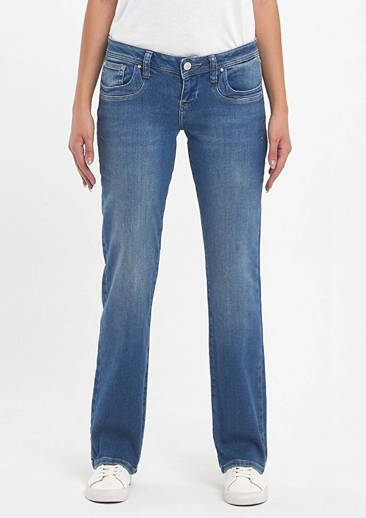 Valerie Mandy Womens Low Rise Baby Bootcut Jeans - Flattering Fit, Trendy Style, and Comfortable Denim